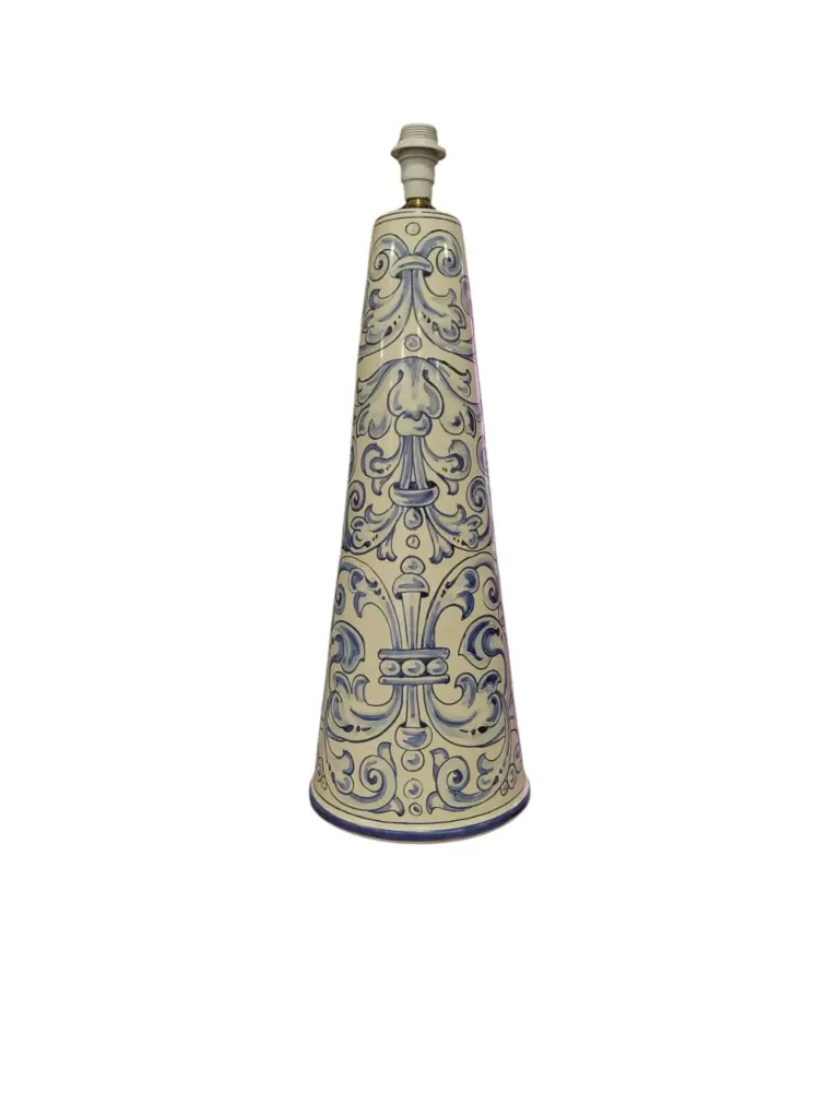 Lampara Cono Renacimiento Azul